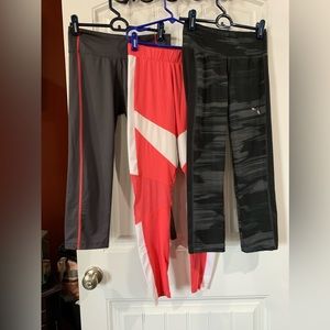 3 pair of puma legging Sz Small